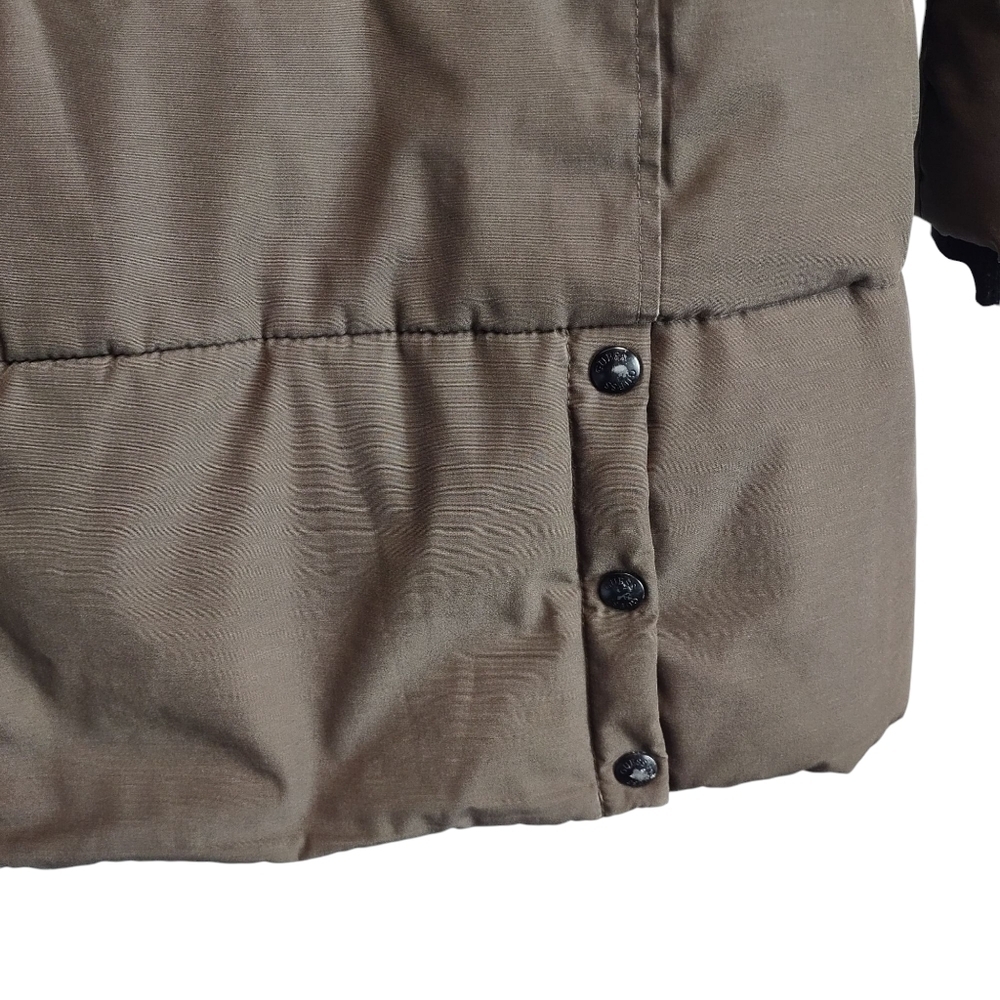 Guess Women's Olive Green Parka Coat Faux Fur Removable Hood Size Medium - Picture 10 of 14
